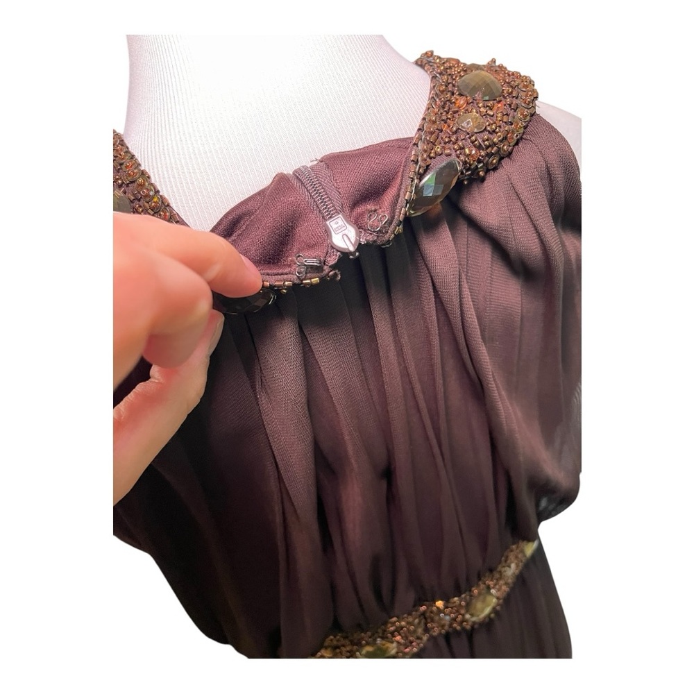 Cache Brown Embellished Dress - Picture 7 of 8